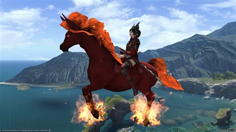 Looking at the Calvary Drake Mount in realm reborn. . Aithon ff14